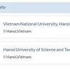 Xếp hạng của QS với ngành Toán học của Đại học Quốc gia Hà Nội và Đại học Bách khoa Hà Nội.