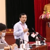 Ông Mai Văn Trinh thông tin với báo chí về kỳ thi. (Ảnh: PV/Vietnam+)