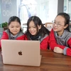 Học sinh theo học Trường quốc tế Mỹ trực tuyến Ivy Global School tại Việt Nam. (Ảnh: PV)