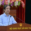 Bộ trưởng Bộ Giáo dục và Đào tạo Nguyễn Kim Sơn phát biểu chỉ đạo tại Hội nghị Giáo dục Đại học. (Ảnh: GD&TĐ)