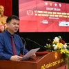 Ông Triệu Ngọc Lâm thông tin về giải báo chí Vì sự nghiệp Giáo dục Việt Nam. (Ảnh: BTC)