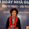 Cô Bàn Thị Chẩy, nguyên giáo viên Trường Tiểu học Hợp Giang, thành phố Cao Bằng. (Ảnh: PM/Vietnam+)