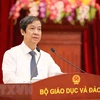 Bộ trưởng Bộ Giáo dục và Đào tạo Nguyễn Kim Sơn. (Ảnh: Thanh Tùng/TTXVN)