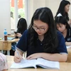 Học sinh Hà Nội ôn tập chuẩn bị cho kỳ thi. (Ảnh: PV/Vietnam+)