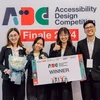 Đội The Great Musica (Đại học Fulbright) giành chiến thắng ADC 2024 với dự án cung cấp các bản nhạc Việt bằng chữ nổi Braille. (Ảnh: PV/Vietnam+)