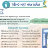 Bài thơ "Tiếng hạt nảy mầm" trong sách giáo khoa Tiếng Việt lớp 5. (Ảnh chụp màn hình)