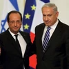 Tổng thống Pháp Francois Hollande và Thủ tướng Isreal Benjamin Netanyehu (Nguồn: Reuters)