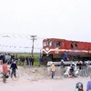 Hiện trường một vụ tai nạn đường sắt (Ảnh minh họa: TTXVN)