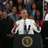 Video Tổng thống Mỹ Obama bị la ó khi đang phát biểu