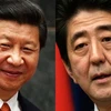 Chủ tịch Trung Quốc Tập Cận Bình (trái) và Thủ tướng Nhật Bản Shinzo Abe (Nguồn: AsiaNews)