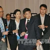 Ông Abhisit Vejjajiva mới được bầu lại làm chủ tịch đảng Dân chủ đối lập tại Thái Lan (Nguồn: Kyodo/TTXVN)