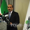 hủ tịch SNC Ahmed al-Jarba trong cuộc họp báo tại Istanbul, Thổ Nhĩ Kỳ ngày 7/10. THX/ TTXVN