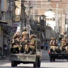 Đoàn xe quân sự chở binh lính Pakistan (Nguồn: AFP)