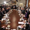 Tổng thống Obama phát biểu trong phiên họp nội các tại Nhà Trắng. (Nguồn: AFP/TTXVN)
