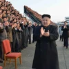 Ông Kim Jong-Un trong một sự kiện tại Triều Tiên hôm 11/2 (Nguồn: KCNA/AFP)