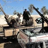 Binh sĩ Iraq tịch thu các phương tiện của các phiến quân tại Ramadi, ngày 9/2. AFP-TTXVN