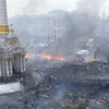 Quảng trường Độc lập là địa điểm chính diễn ra những cuộc bạo động đẫm máu kéo dài ba tháng qua tại Ukraine (Nguồn: Reuters)