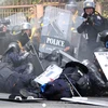 Cảnh sát Thái cho biết chỉ sử dụng đạn cao su trong những cuộc đụng độ với người biểu tình (Nguồn: AP)