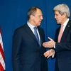 Ngoại trưởng Nga Sergei Lavrov và Ngoại trưởng Mỹ John Kerry (Nguồn: AFP)