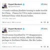 Thông điệp trên Twitter của Rupert Murdoch (Nguồn: Twitter)