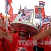 Phe áo đỏ ủng hộ chính phủ tạm quyền (Nguồn: AFP/TTXVN)