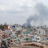 TP HCM: Cháy bãi giữ xe thiêu rụi hơn 300 ôtô, xe máy