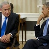 Tổng thống Mỹ Barack Obama và Thủ tướng Israel Benjamin Netanyahu (Nguồn: AFP). 
