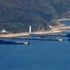 Bức ảnh đăng trên trang web của The Washington Free Beacon về ba tàu ngầm hạt nhân của Trung Quốc.