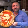 [Photo] Vẽ chân dung sao World Cup 2014 trên bánh pizza