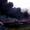 Video nghiệp dư ghi lại cảnh sau khi MH17 đâm xuống đất