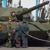 Siêu tăng T14 Armata của Nga "tuột xích" lúc đang tập dượt