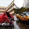 [Video] Sốc với cảnh gió mạnh thổi bay mái nhà ở Trung Quốc