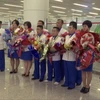 Các vận động viên Triều Tiên được chào đón nồng nhiệt khi về nhà