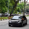 Cận cảnh đoàn xe chở ông Kim Jong-un trên đường phố Singapore