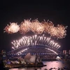 Màn bắn pháo hoa mãn nhãn mừng Năm mới 2024 tại cầu cảng Sydney