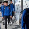 Hình ảnh đội tuyển Việt Nam đặt chân đến Qatar dự Asian Cup 2023