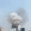 Hỏa hoạn tại nóc tòa nhà cao tầng trên phố La Thành-Ô Chợ Dừa