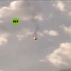 Cảnh máy bay ném bom chiến lược Tu-22M3 của Nga rơi và bốc cháy ngùn ngụt