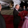 Nhà lãnh đạo Triều Tiên Kim Jong-un nồng nhiệt chào đón Tổng thống Nga Putin