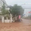 Hình ảnh thành phố Sơn La ngập trong "biển nước" do mưa lớn