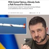 Theo NYT, Tổng thống Ukraine Zelensky đã yêu cầu Mỹ cung cấp tên lửa Tomahawk tầm xa.