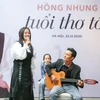 Hồng Nhung biểu diễn trong buổi ra mắt album tại Hà Nội. (Ảnh: NVCC)