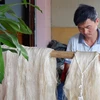 [Photo] Nghề ươm tơ, dệt lụa làng Cổ Chất nổi danh ở đất thành Nam