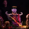 Các nghệ sỹ Nhà hát Múa rối Thăng Long. (Ảnh: PV/Vietnam+)