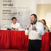 Ông Thierry Vergon, Giám đốc Viện Pháp tại Việt Nam phát biểu tại họp báo Photo Hanoi’23. (Ảnh: PV/Vietnam+)
