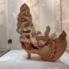 Đầu rồng bằng đất nung, hiện vật từ chùa Báo Ân, Gia Lâm, thế kỷ 11-12. (Ảnh: Minh Thu/Vietnam+)