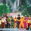 Vở nhạc kịch "Shrek The Musical" chuẩn Broadway đã được công diễn tại Hà Nội năm 2023. (Ảnh: PV/Vietnam+)
