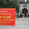 Vì dịch bệnh COVID-19, đây là năm thứ ba liên tiếp kể từ 2020 Đền Trần (Nam Định) không tổ chức lễ hội khai ấn. (Ảnh: Minh Anh/Vietnam+)