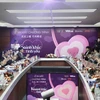 Toàn cảnh lễ ra mắt chương trình ''Khoảnh khắc tình yêu'' tại Hà Nội sáng 15/2. (Ảnh: PV/Vietnam+)