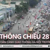 Toàn cảnh giao thông khu vực cửa ngõ Hà Nội chiều ngày 28 Tết